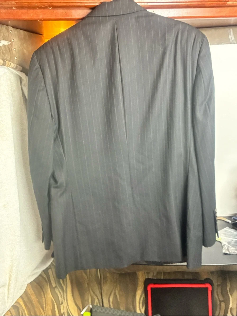 Ralph Lauren Charcoal Pinstripe Blazer